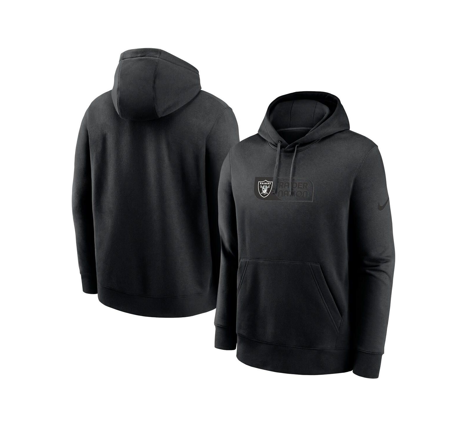 Nike Мужское худи Nike Black Las Vegas Raiders Edge French Terry Club