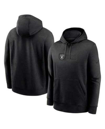 Nike Men's Black Las Vegas Raiders Edge French Terry Club Pullover Hoodie