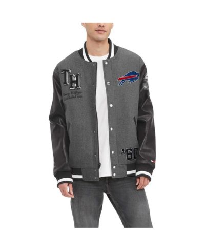 Мужская куртка Tommy Hilfiger Heather Gray Buffalo Bills Gunner Full-Zip Varsity