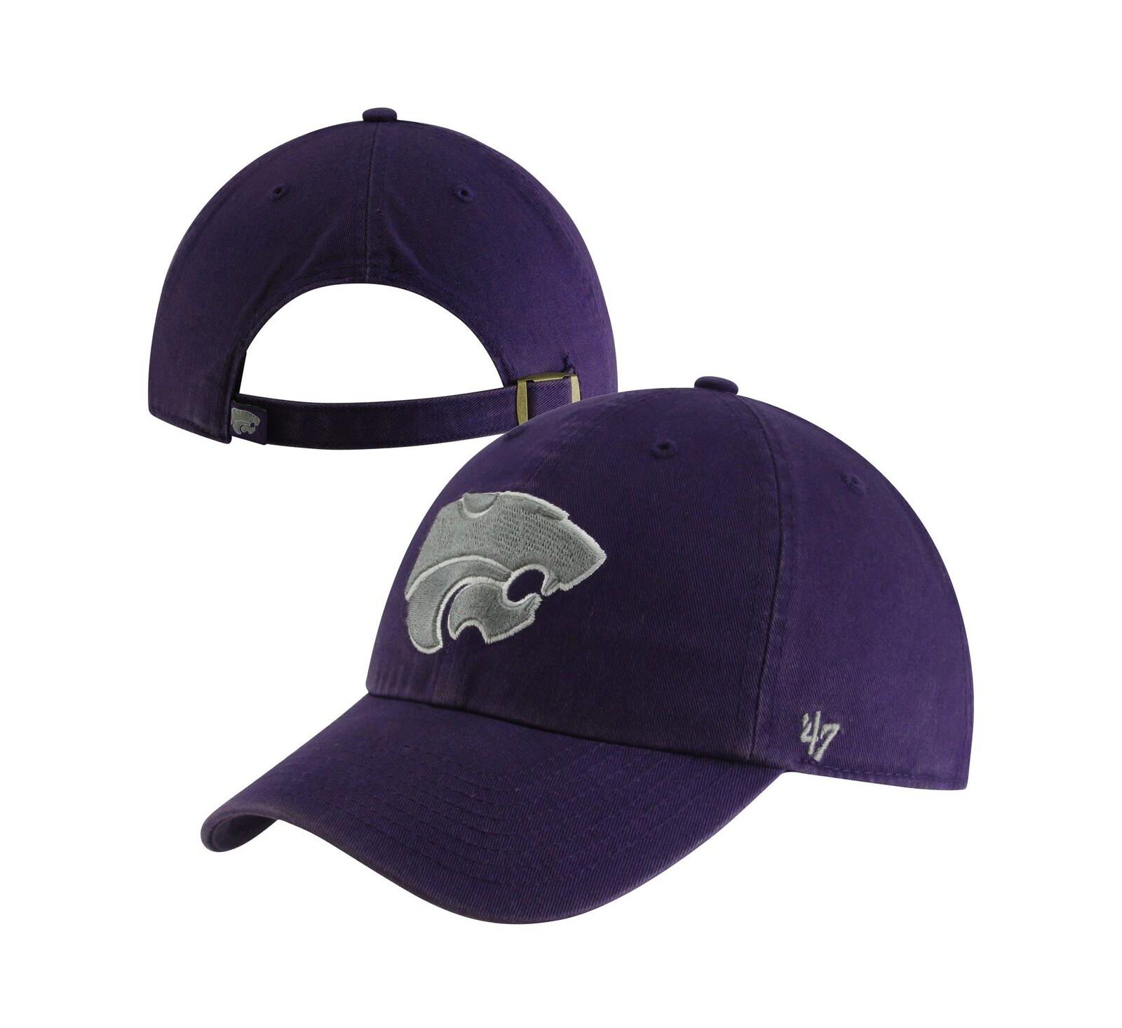 Мужская кепка '47 Brand Kansas State Wildcats Vintage Clean Up Adjustable
