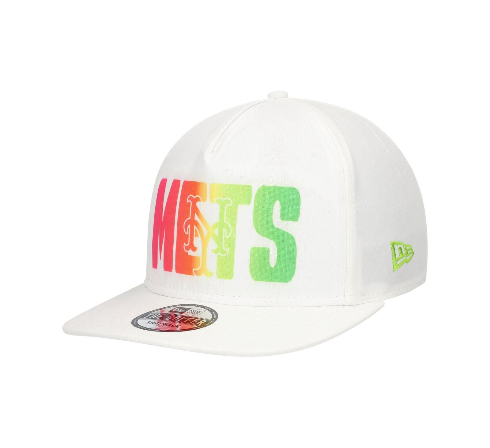 New Era Men's White New York Mets Spring Spectrum Golfer Snapback Hat