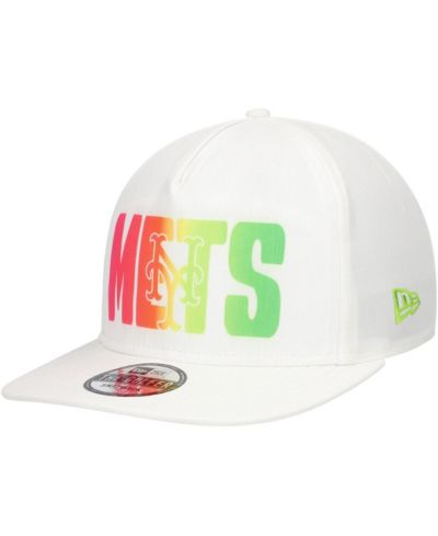 New Era Мужская белая кепка New York Mets Spring Spectrum Golfer Snapback