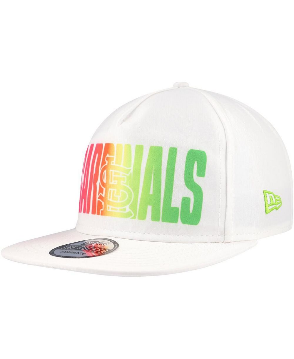 Мужская кепка New Era White St. Louis Cardinals Spring Spectrum Golfer Snapback Hat