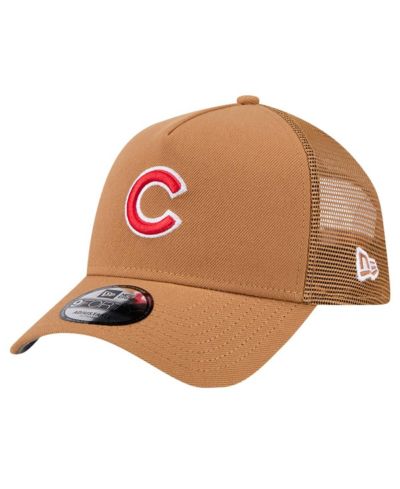 Мужская кепка New Era Chicago Cubs A-Frame Trucker 9FORTY регулируемая коричневая