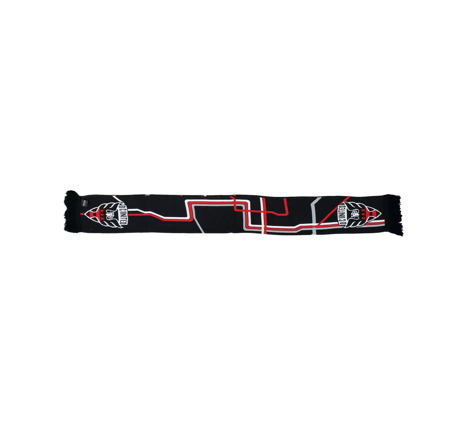 Шарф Ruffneck Scarves Black D.C. United Metro, тканый