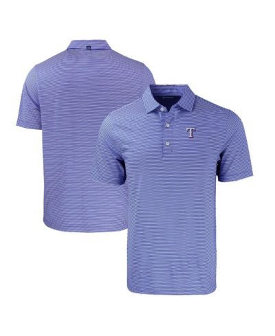 Мужское поло Cutter & Buck Royal Texas Rangers Forge Eco Double Stripe Stretch