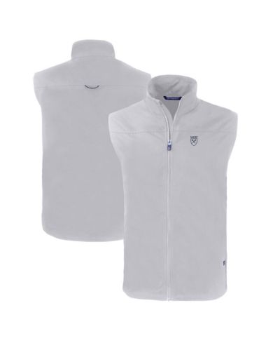 Мужская жилетка Cutter & Buck Gray Emory Eagles Charter Eco Full-Zip