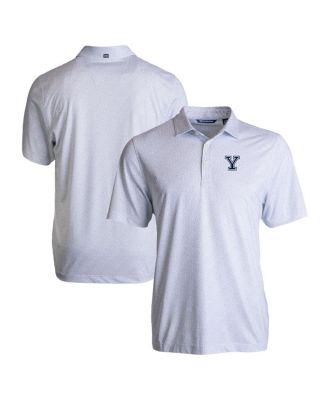 Мужская рубашка-поло Cutter & Buck Yale Bulldogs Pike Eco Pebble Print Stretch White