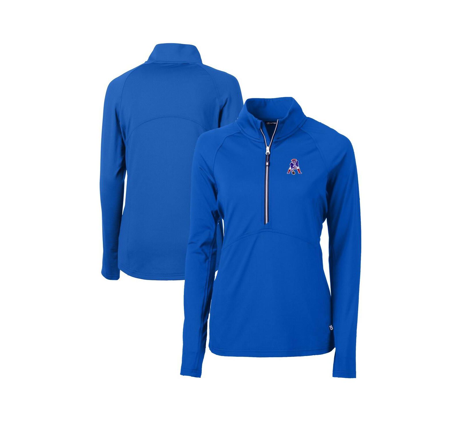 Женский джемпер Cutter & Buck New England Patriots Eco Knit Stretch Half-Zip
