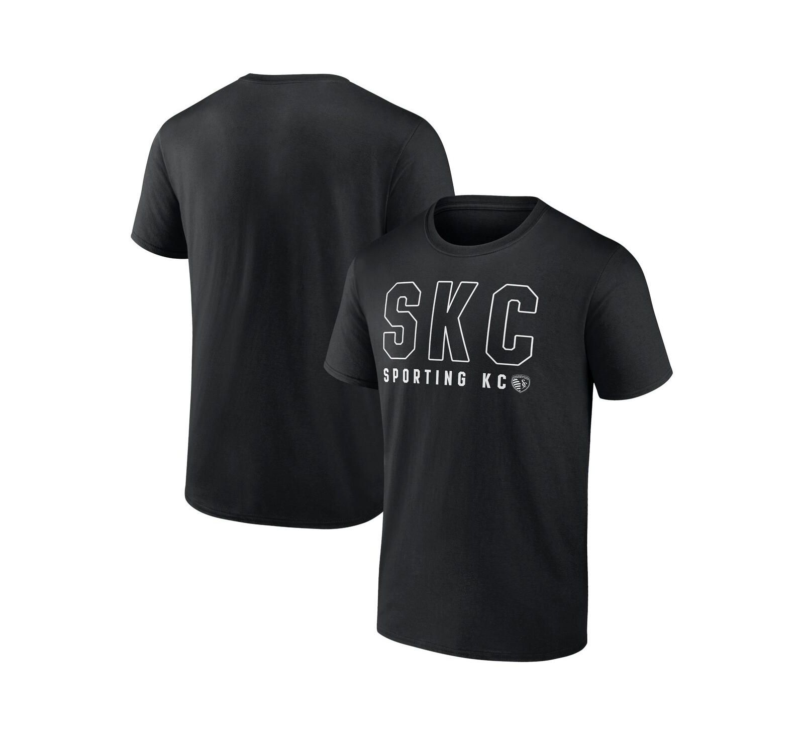 Мужская футболка Fanatics Sporting Kansas City Fundamentals Stealth, черная
