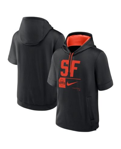 Мужское худи Nike Black San Francisco Giants Tri Code Lockup Short Sleeve Pullover