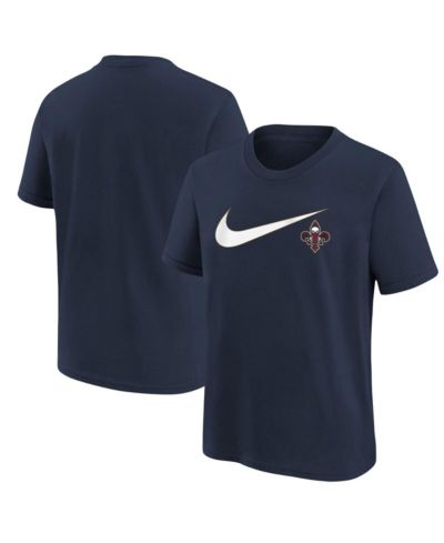 Nike Big Boys and Girls Navy New Orleans Pelicans Swoosh T-Shirt