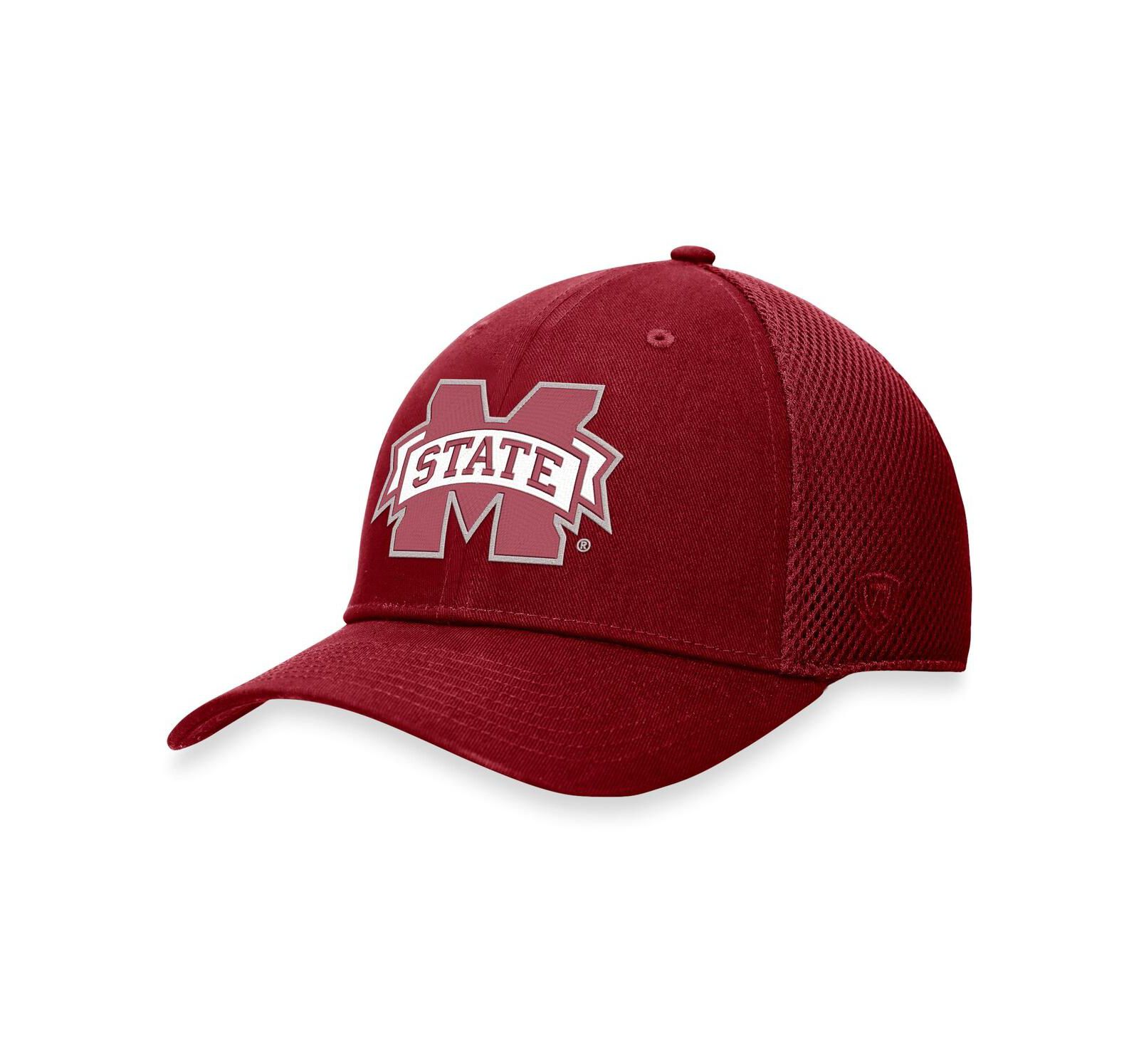 Top of the World Мужская кепка Spacer Flex бордового цвета Mississippi State Bulldogs