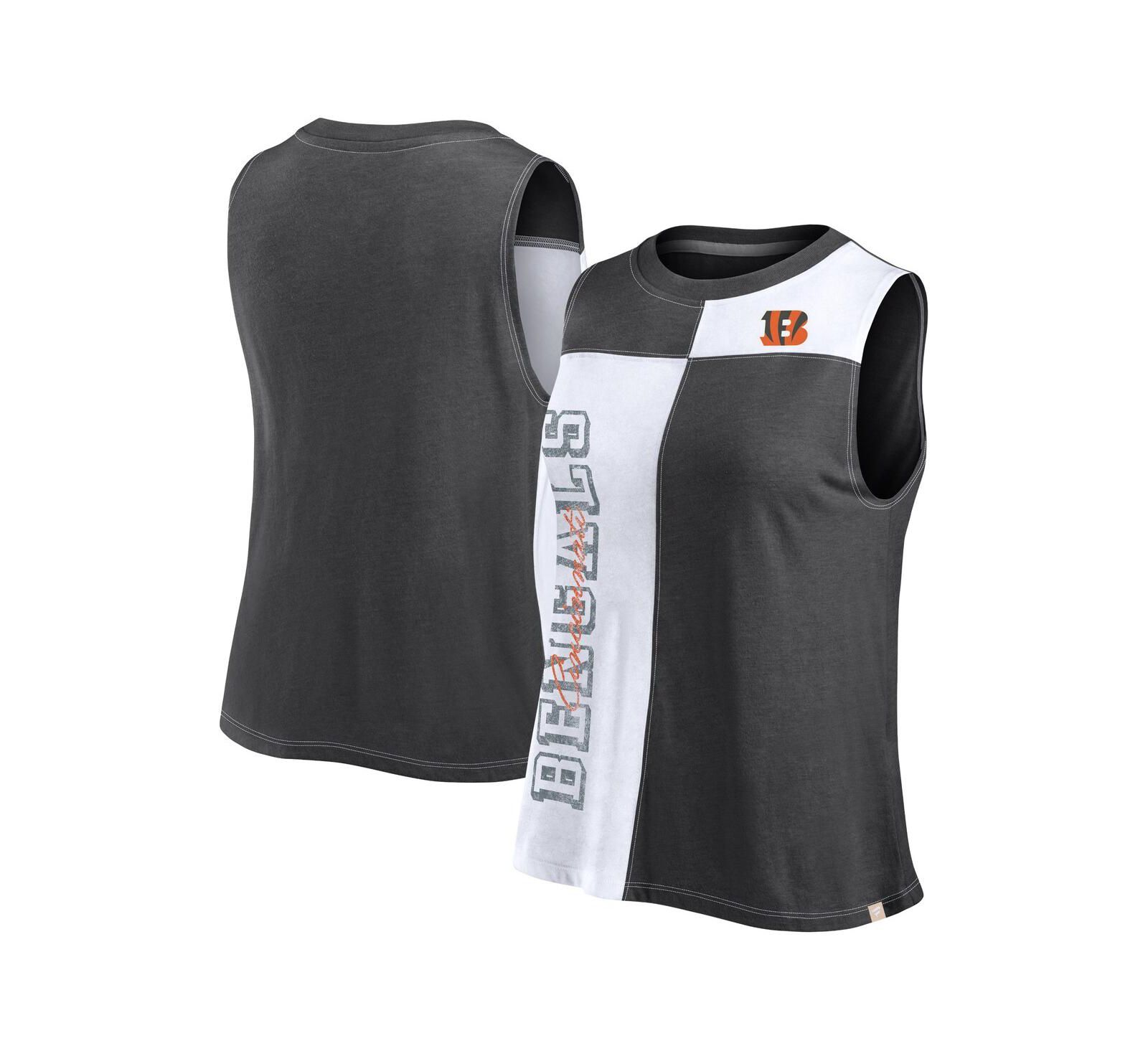 Fanatics Женский майка Cincinnati Bengals Script Color Block Black/White