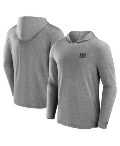 Мужская футболка Fanatics Gray Cincinnati Bengals Front Office Tech Lightweight Hoodie