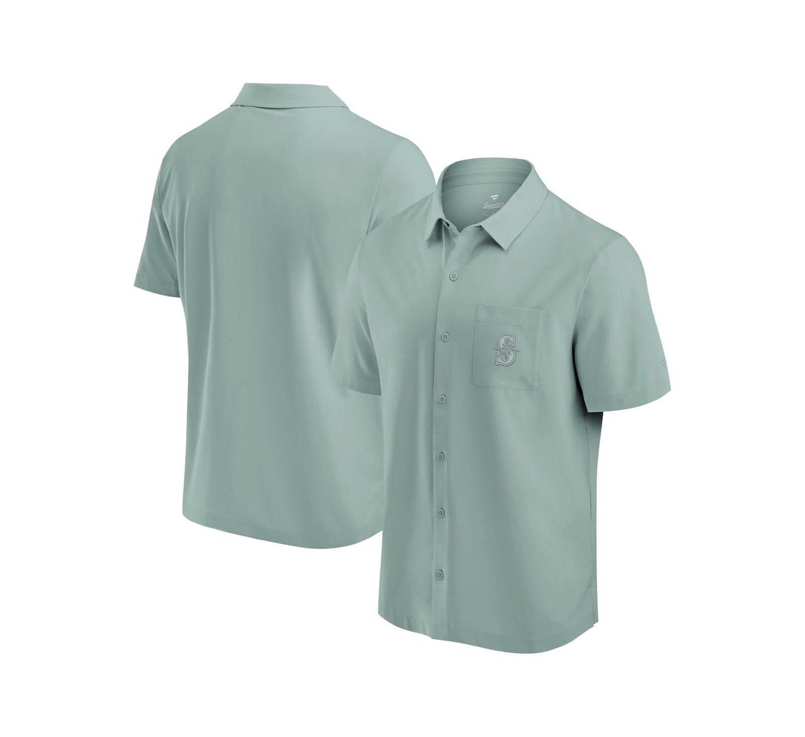 Fanatics Men's Green Seattle Mariners Front Office Button-Up Shirt