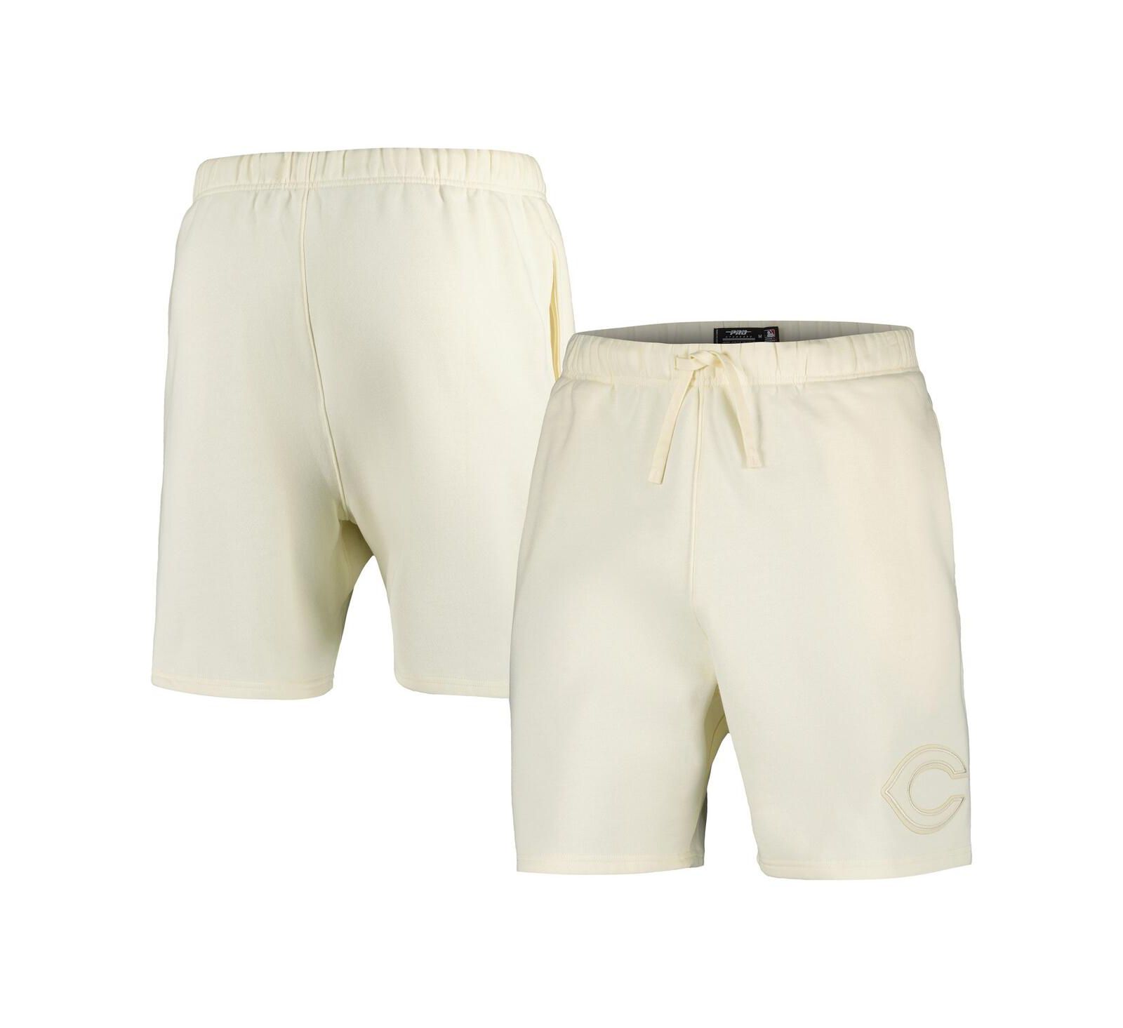 Pro Standard Men's Cream Cincinnati Reds Neutral Fleece Shorts