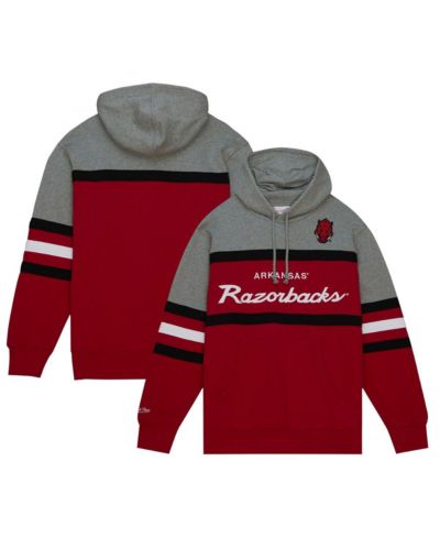 Mitchell & Ness Мужской малиновый худи-пуловер Arkansas Razorbacks Head Coach