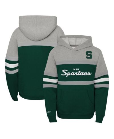 Mitchell & Ness детский худи Michigan State Spartans Head Coach в зеленом цвете