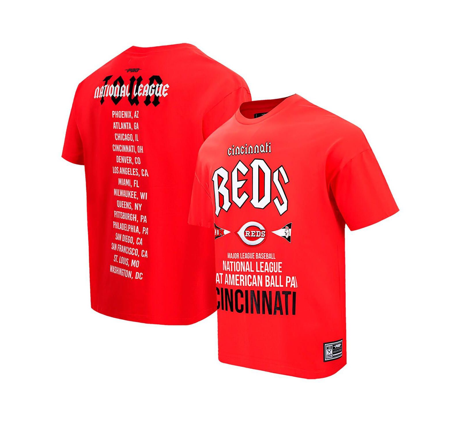 Pro Standard Мужская красная футболка оверсайз Cincinnati Reds City Tour