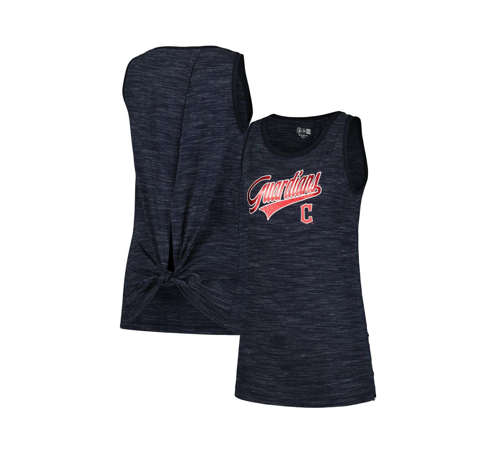 New Era Женский топ New Era Cleveland Guardians Space-Dye Active Tank