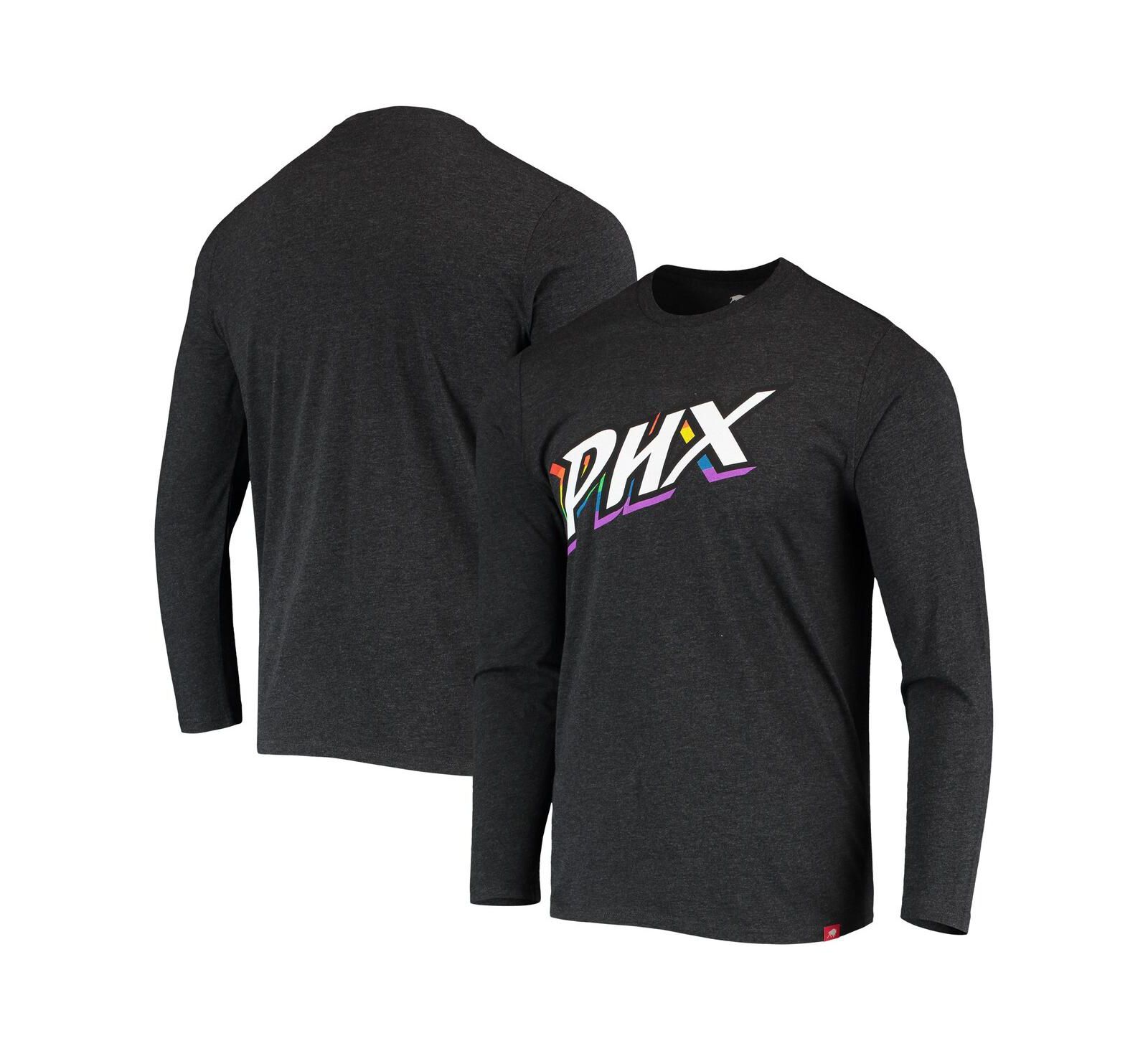 Sportiqe Men's and Women's Heathered Black Phoenix Mercury Pride Tri-Blend Long Sleeve T-Shirt