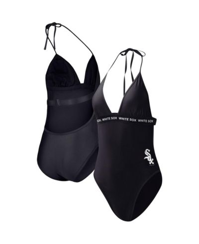 G-III 4Her by Carl Banks Женский слитный купальник Chicago White Sox Black Full Count One-Piece