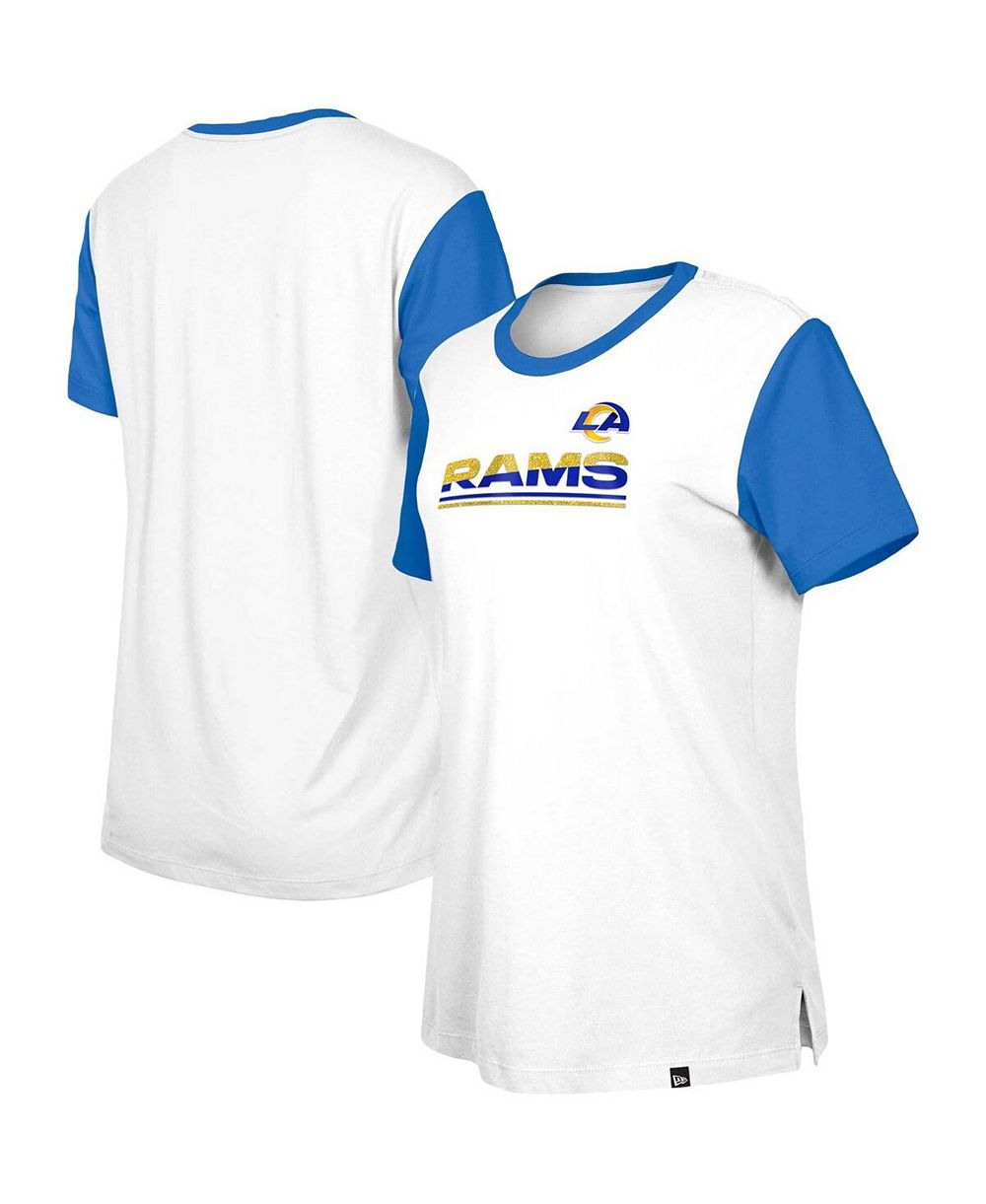 Женская футболка New Era Los Angeles Rams Colorblock, белый/royal