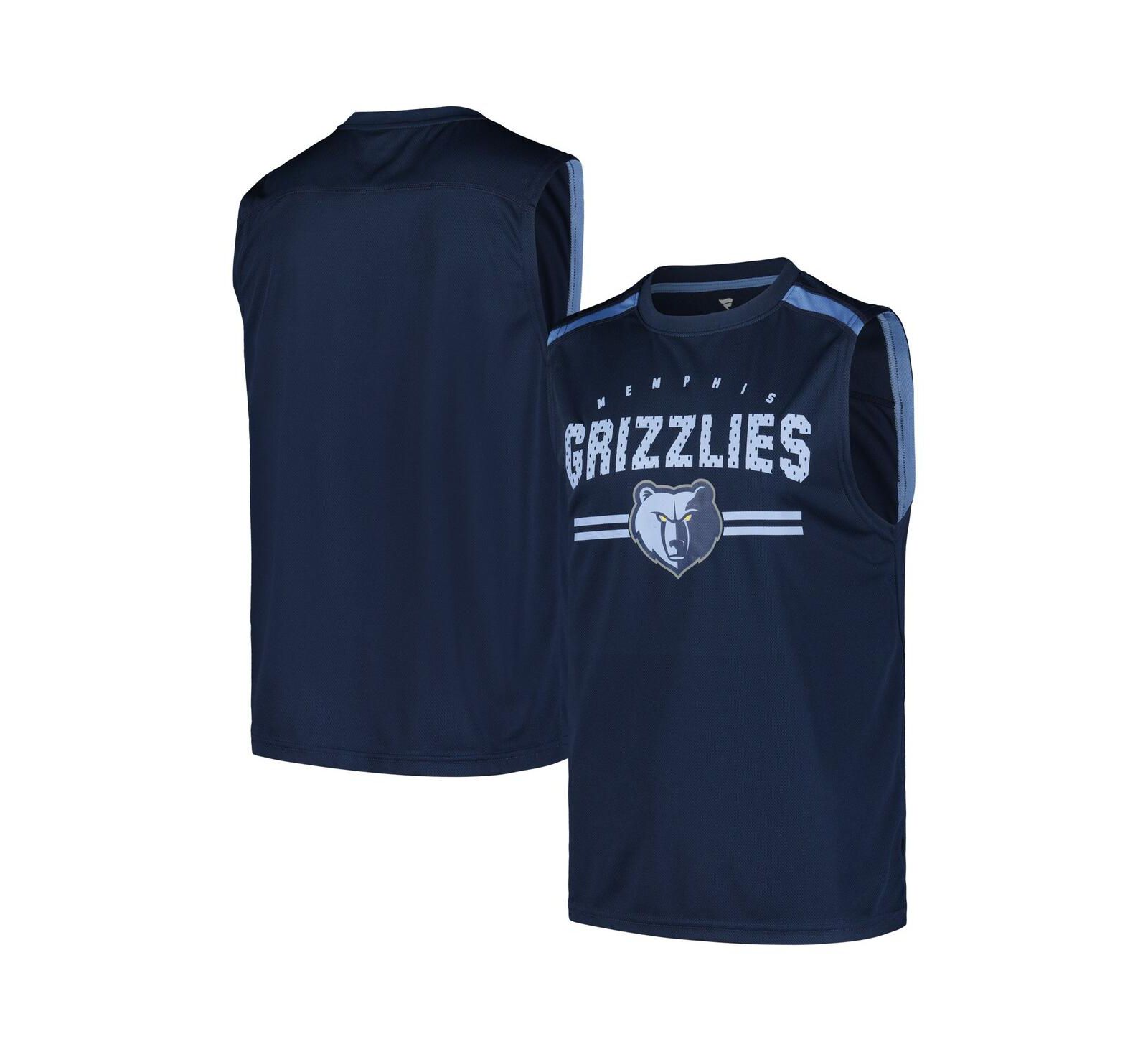 Fanatics Мужской Navy Memphis Grizzlies Birdseye Muscle Tank Top