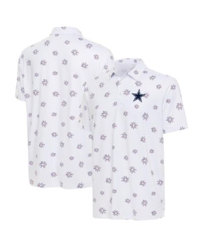 Antigua Men's White Dallas Cowboys Fireworks Polo