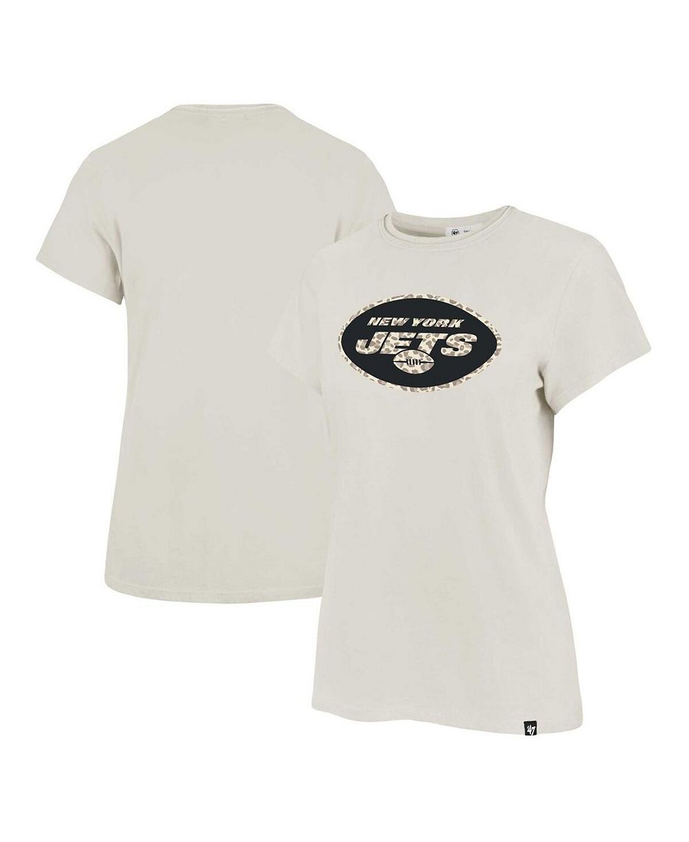 Женский T-shirt '47 Brand Cream New York Jets Panthera Frankie