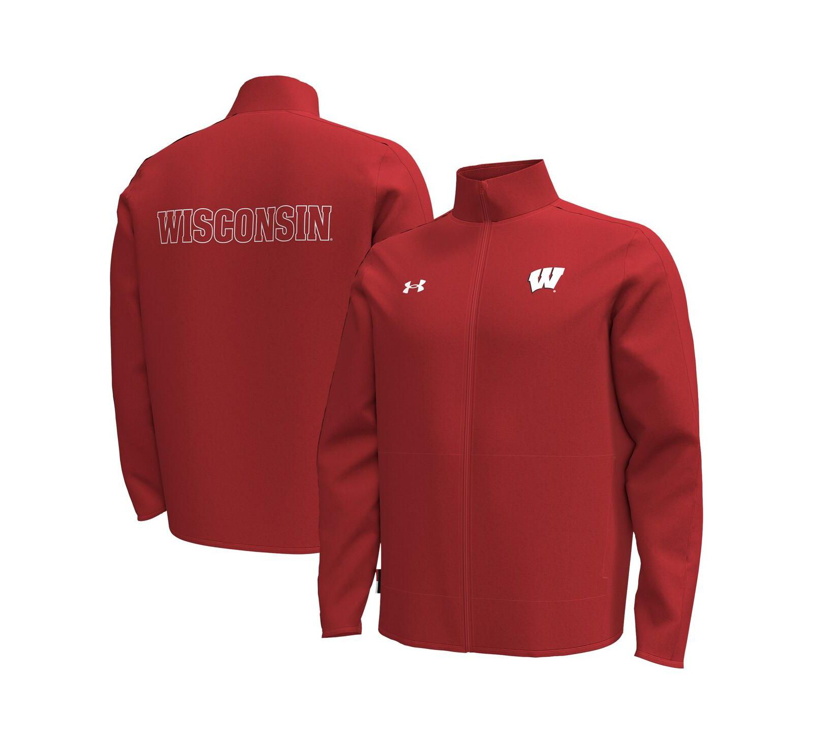 Under Armour Men's Red Wisconsin Badgers Command Full-Zip Jacket