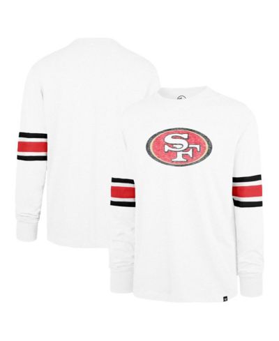 Мужская футболка '47 Brand White San Francisco 49ers Gridiron Premier Brex Long Sleeve