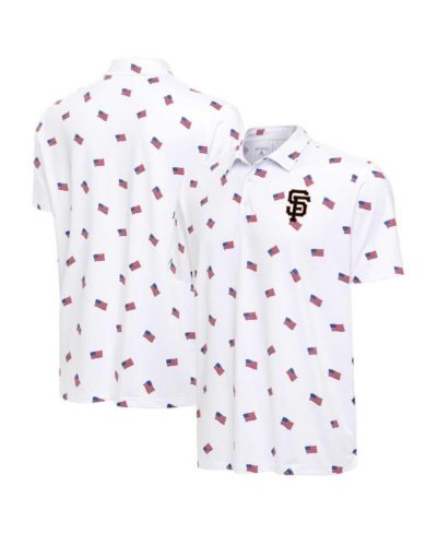 Мужское поло Antigua San Francisco Giants Americana White