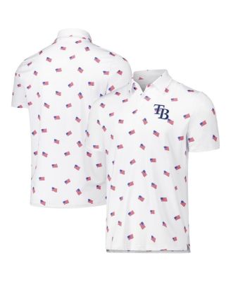 Мужское поло Antigua White Tampa Bay Rays Americana