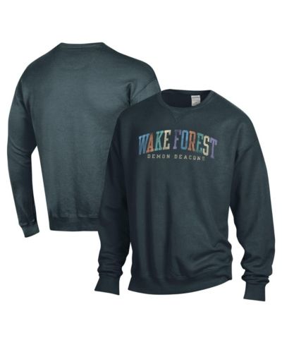 Comfortwash Men's and Women's Gray Wake Forest Demon Deacons Oversized Pullover Sweatshirt