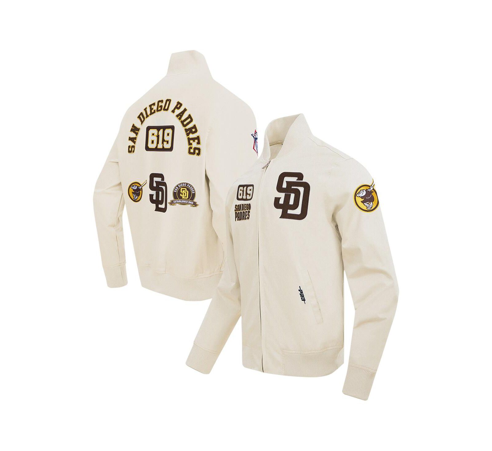 Pro Standard Мужская куртка San Diego Padres Area Code Twill с молнией
