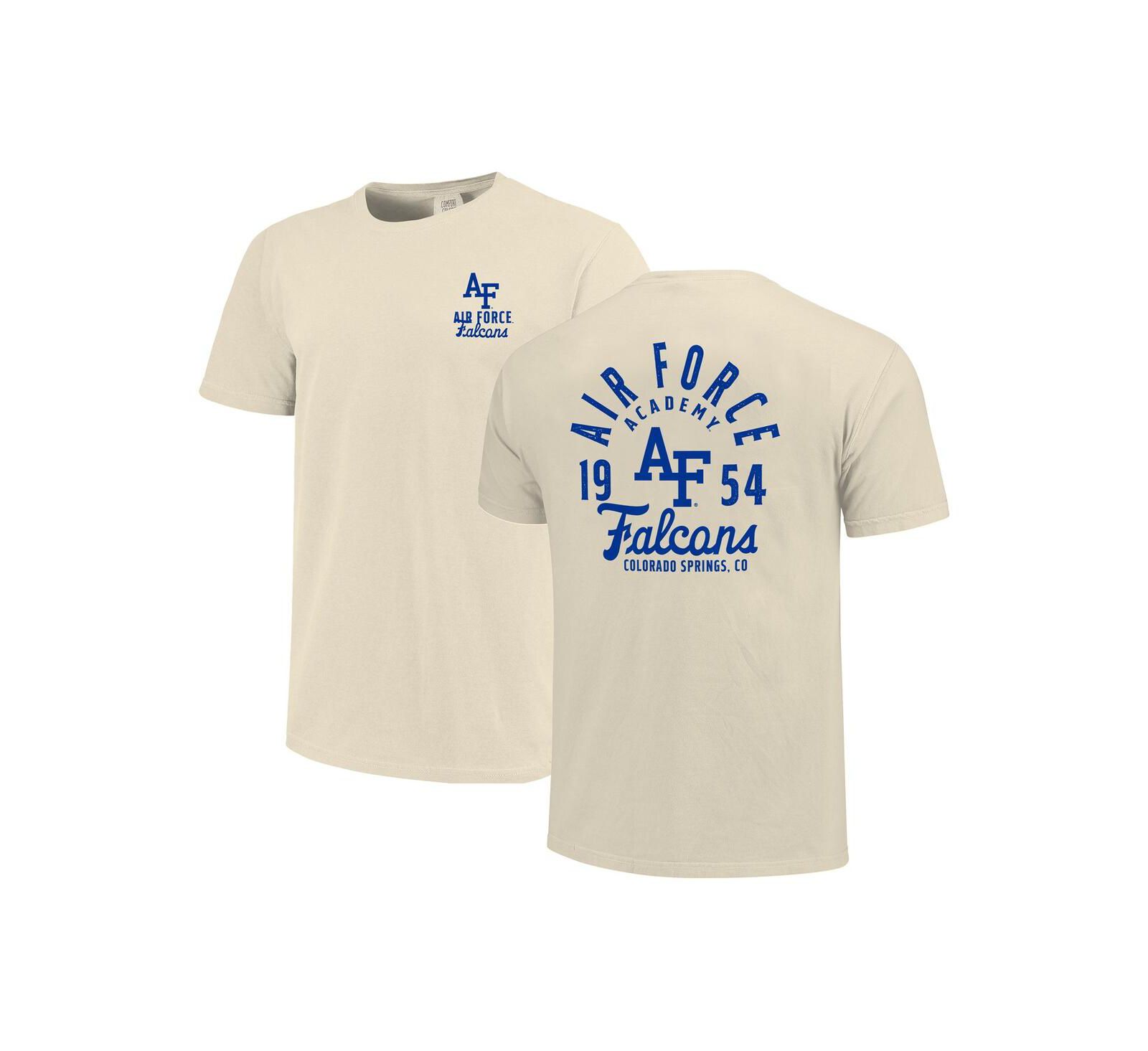 Мужская футболка Image One Cream Air Force Falcons Comfort Colors Mascot Overlay