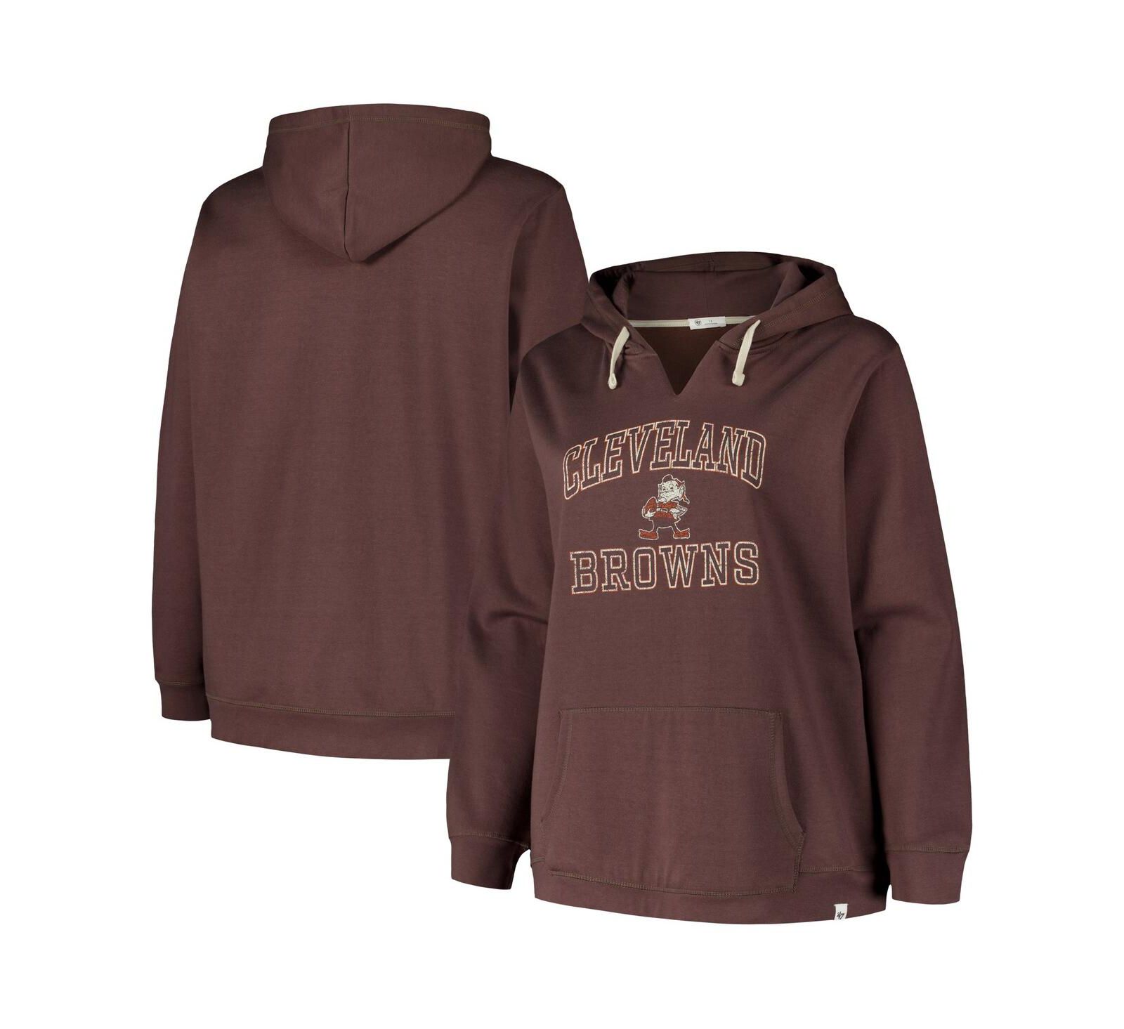 Женское худи Profile Plus Size Cleveland Browns Kennedy, коричневая