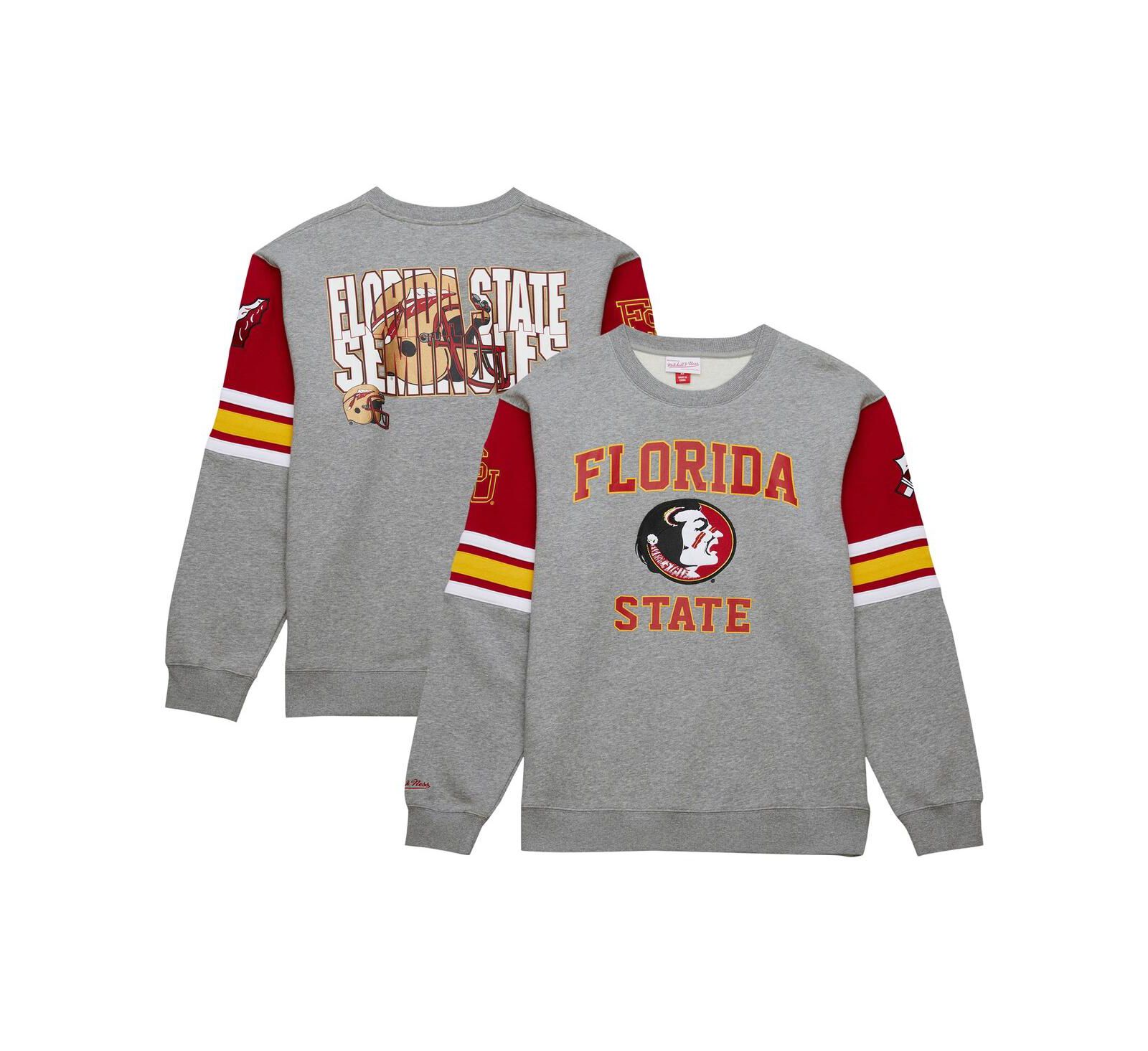 Mitchell & Ness мужская толстовка Florida State Seminoles Heather Gray