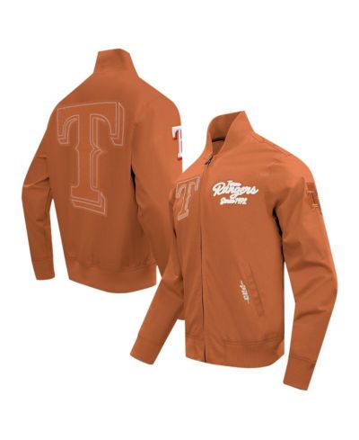 Мужская куртка Pro Standard Texas Rangers Brown Twill Full-Zip