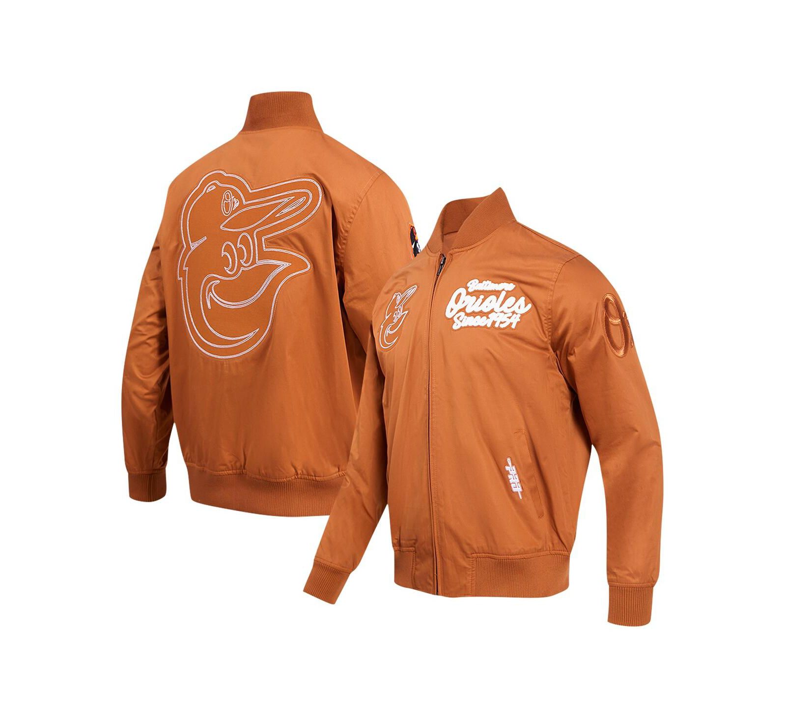 Мужская куртка Pro Standard Brown Baltimore Orioles Paint The City Twill Full-Zip