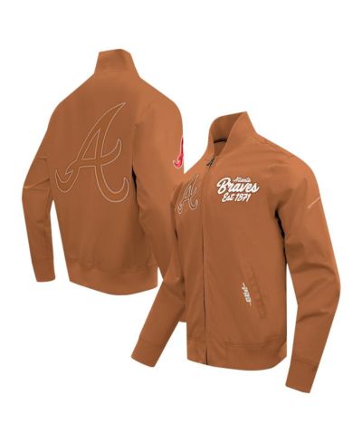 Мужская куртка Pro Standard Brown Atlanta Braves Paint The City Twill Full-Zip