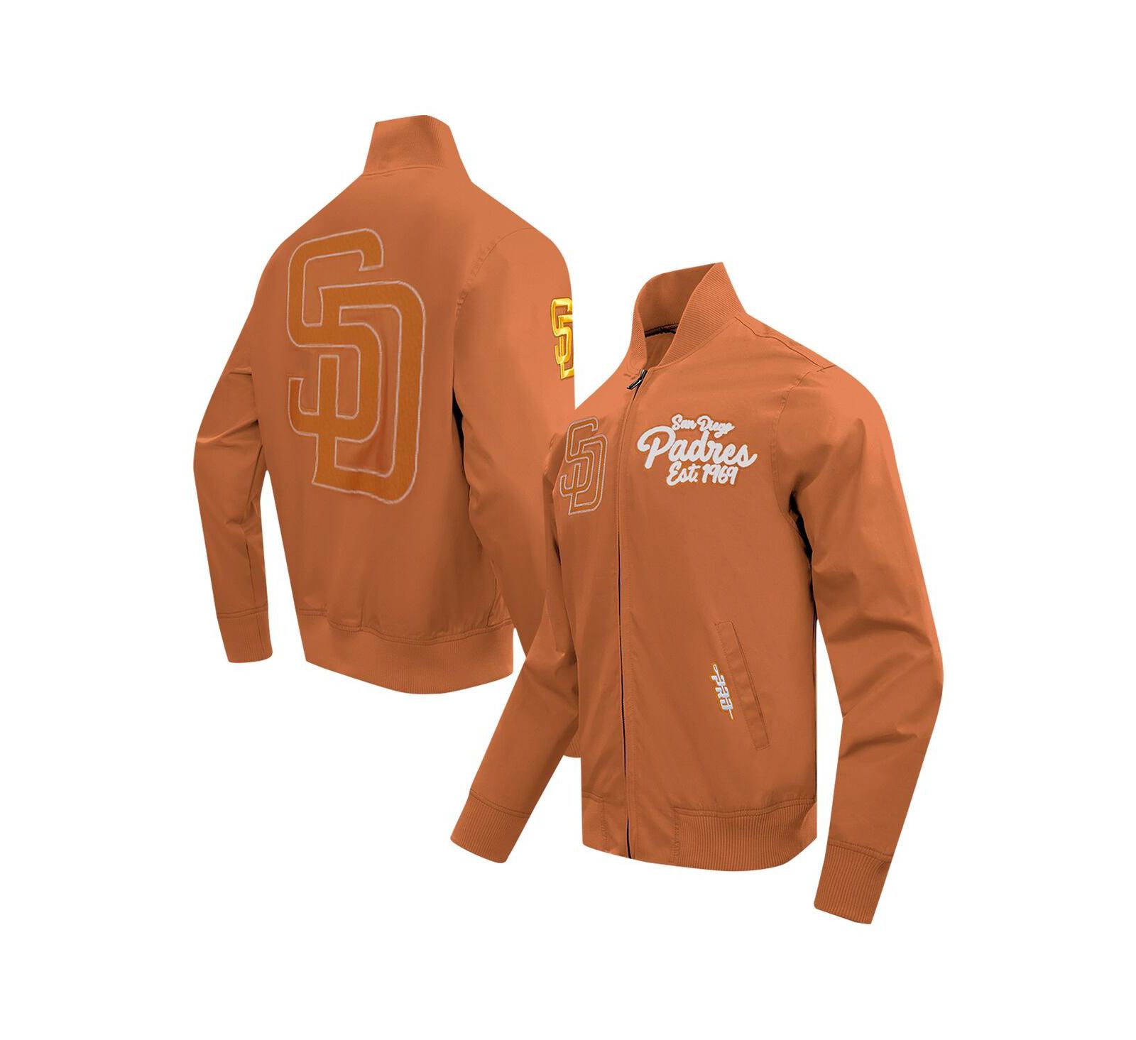 Мужская куртка Pro Standard Brown San Diego Padres Paint The City Twill Full-Zip