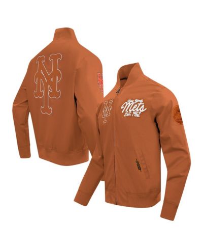 Мужская куртка Pro Standard Brown New York Mets Paint The City Twill с полной молнией