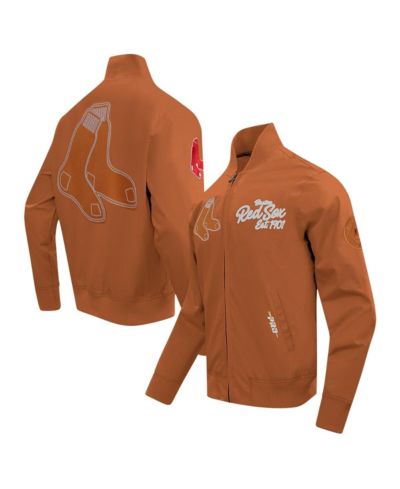Мужская куртка Pro Standard Boston Red Sox Paint The City Twill Full-Zip, коричневая