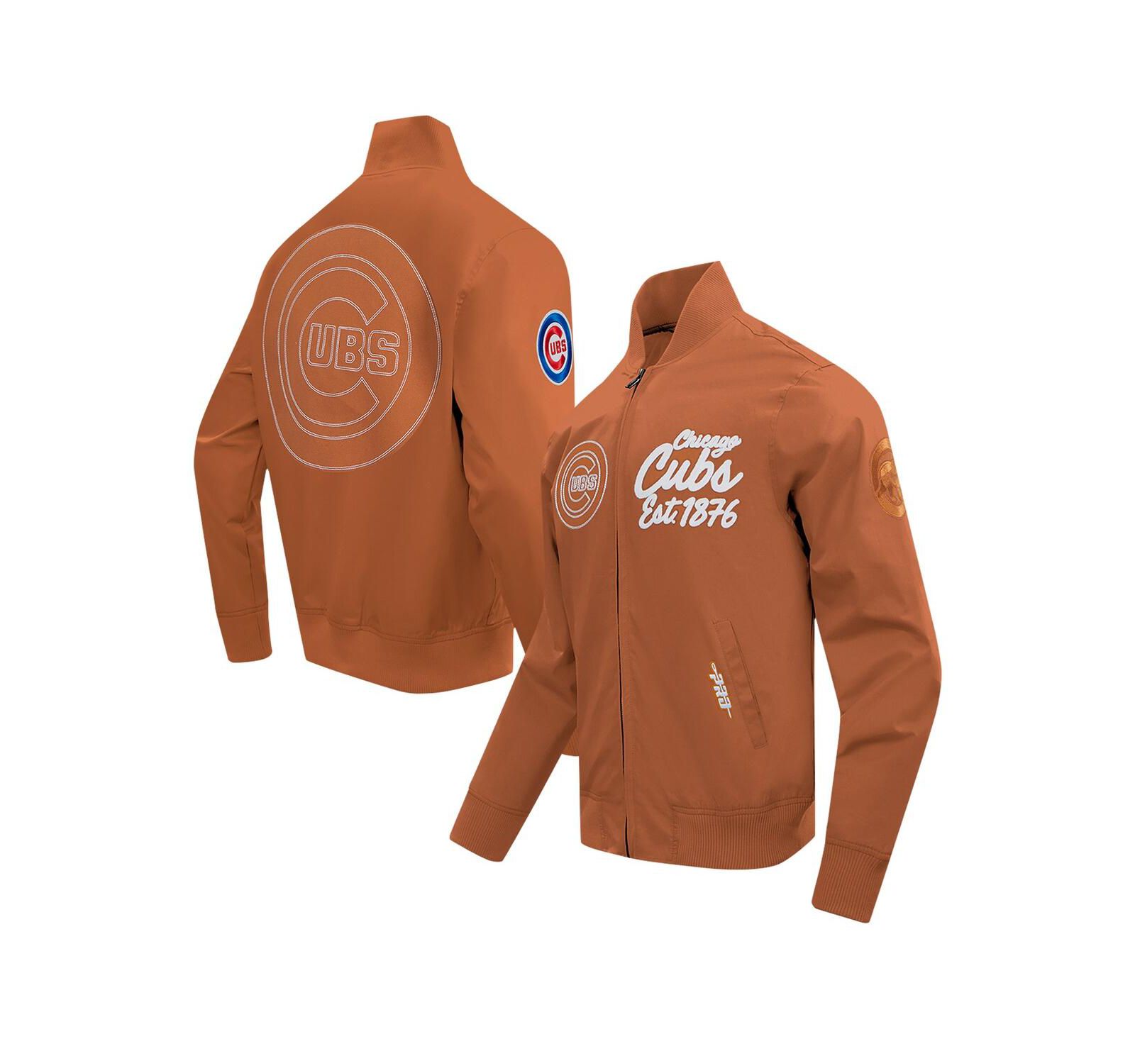 Pro Standard Мужская коричневая куртка Chicago Cubs Paint The City Twill Full-Zip