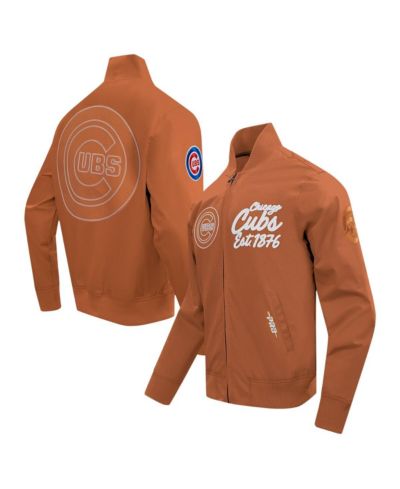 Pro Standard Мужская коричневая куртка Chicago Cubs Paint The City Twill Full-Zip