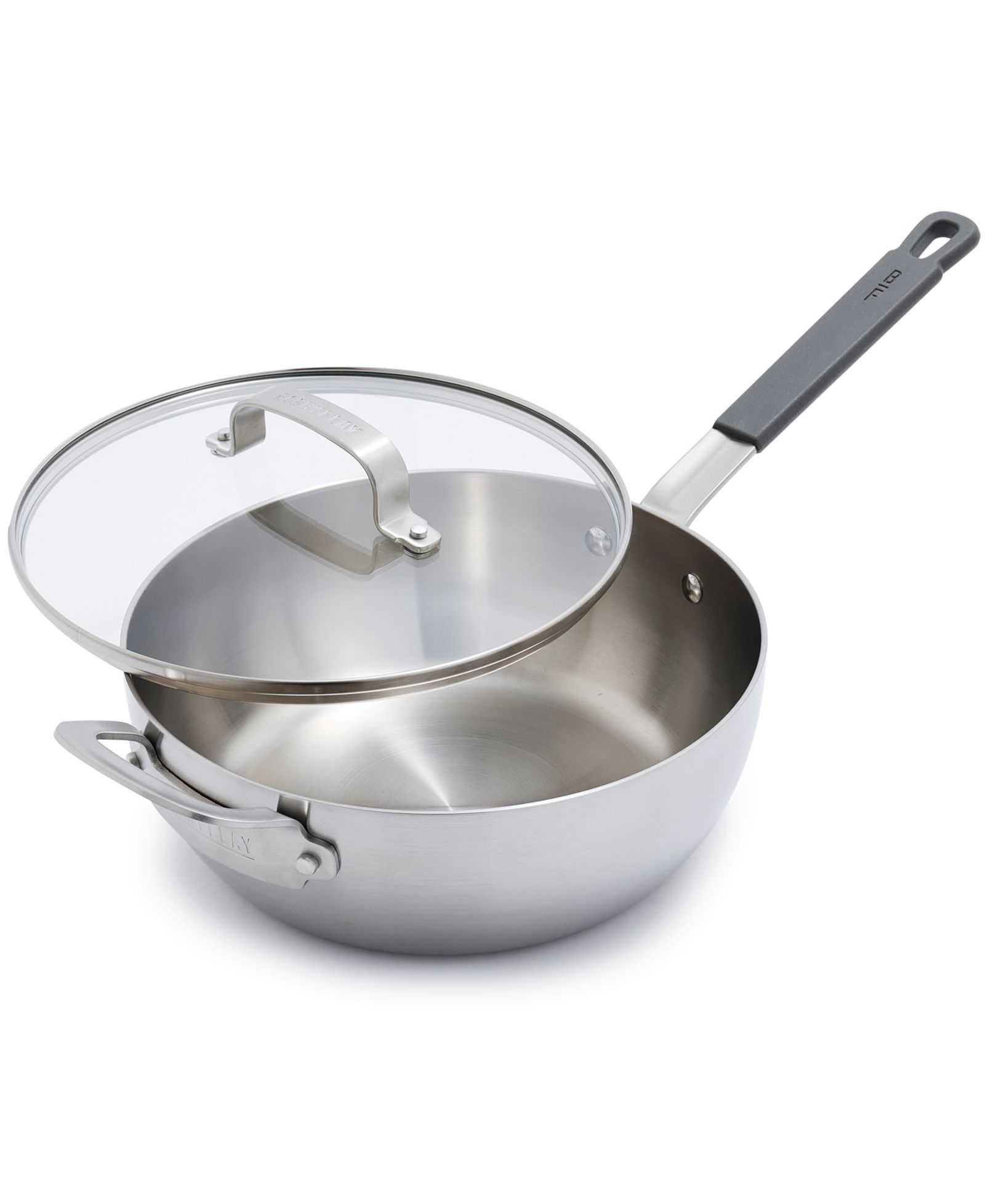 GreenPan X Bobby Flay Stainless Steel 3.57-Quart Chef’s Pan with Lid