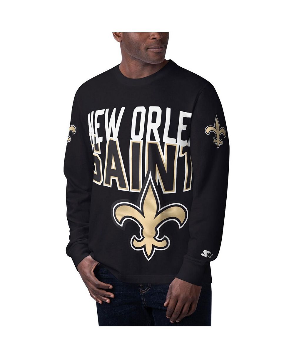Мужская футболка Starter Black New Orleans Saints Clutch Hit